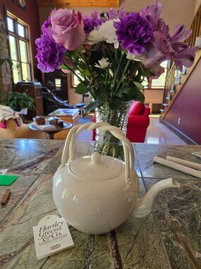 Hartley Greens Creamware Chocolate Kettle